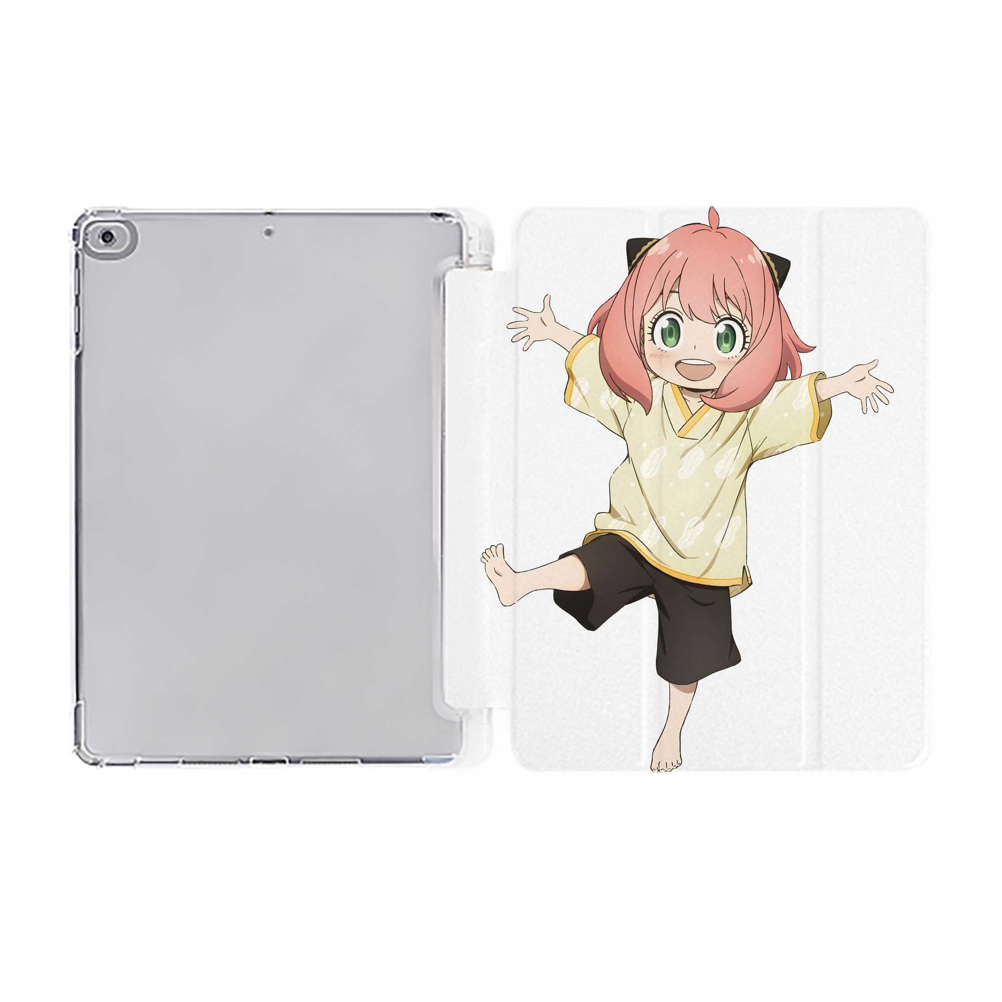 （画像用） SPY×FAMILY间谍家家酒 IPad ケース ペン収納付き 三つ折りスタンド PUレザー×シリコン 対応機種9.5/10.5/10.9インチ